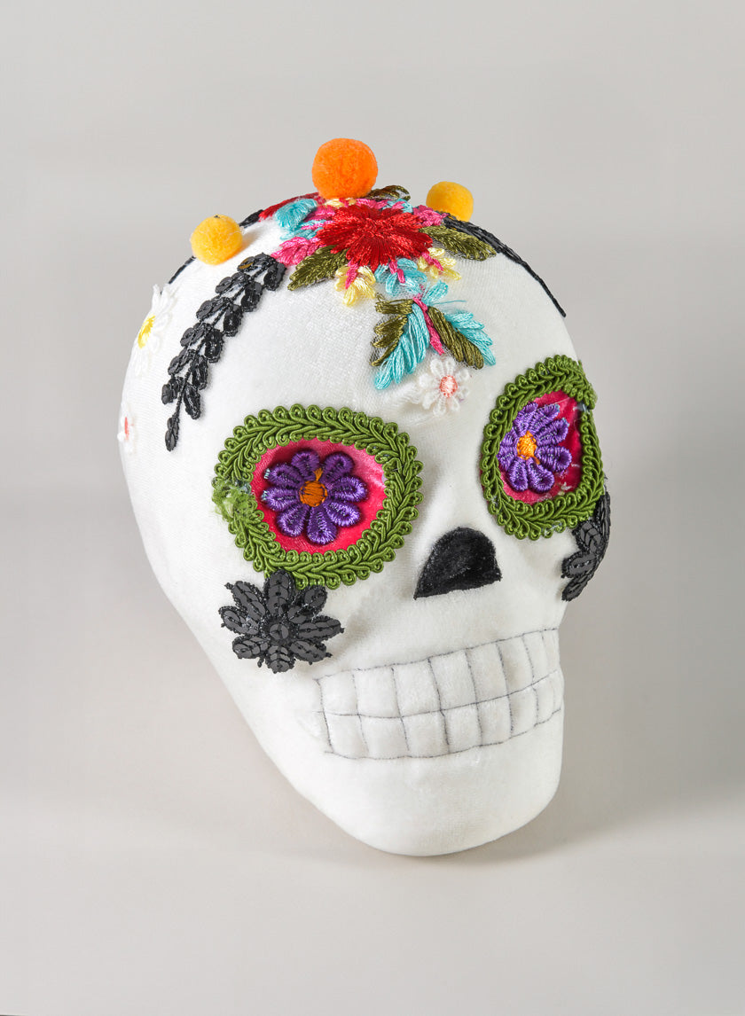 6in Calabera Mexican Skull Decor Jamaligarden