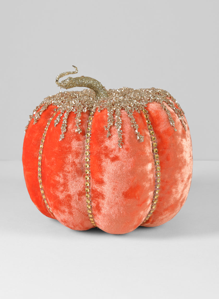 7in Wide Orange Pumpkin Decor Jamaligarden