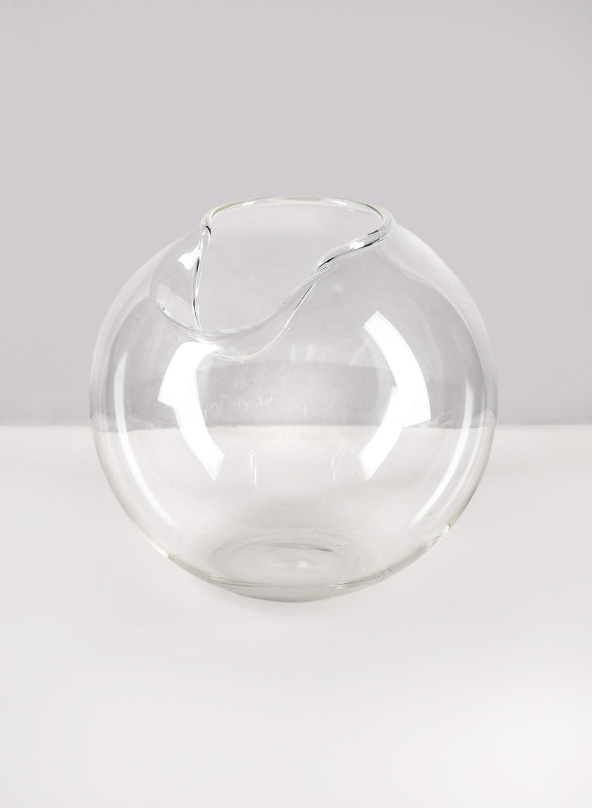 4.5in Tall Imparfait Glass Fishbowl Vase Decor Jamaligarden