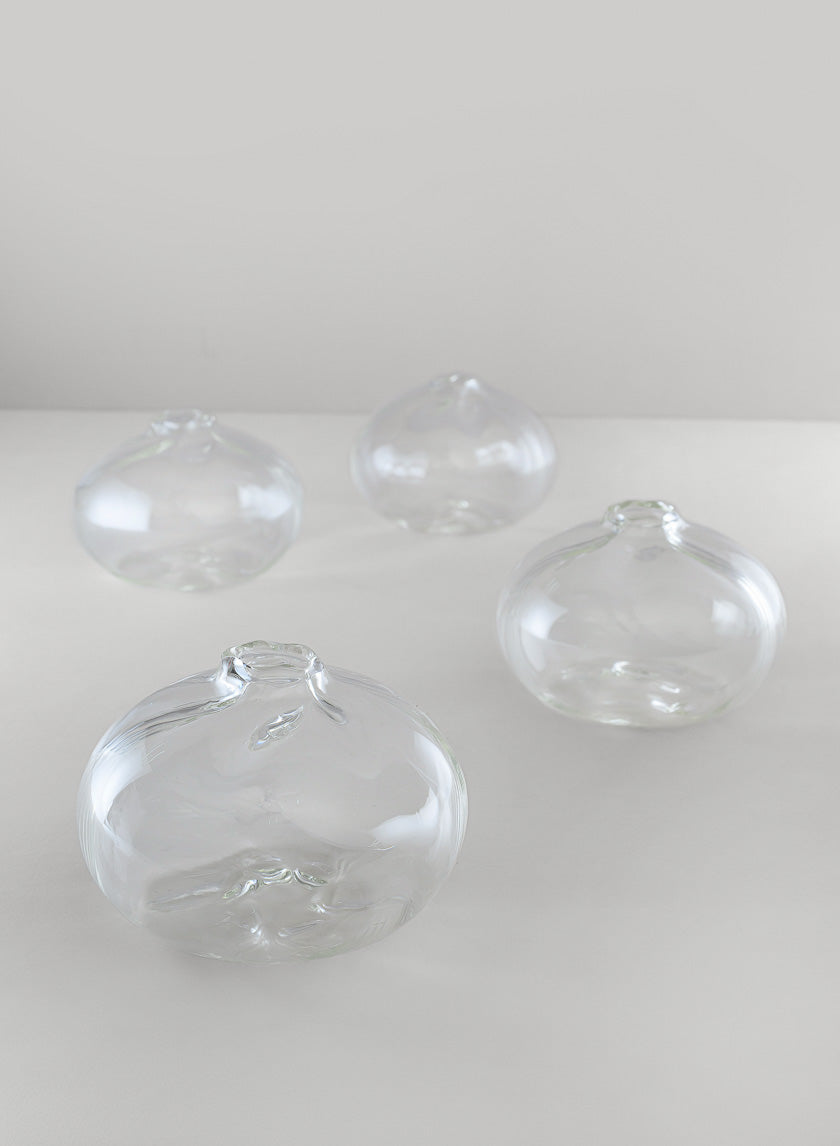 4in Wide Veroce Glass Vase, Mini Decor Jamaligarden