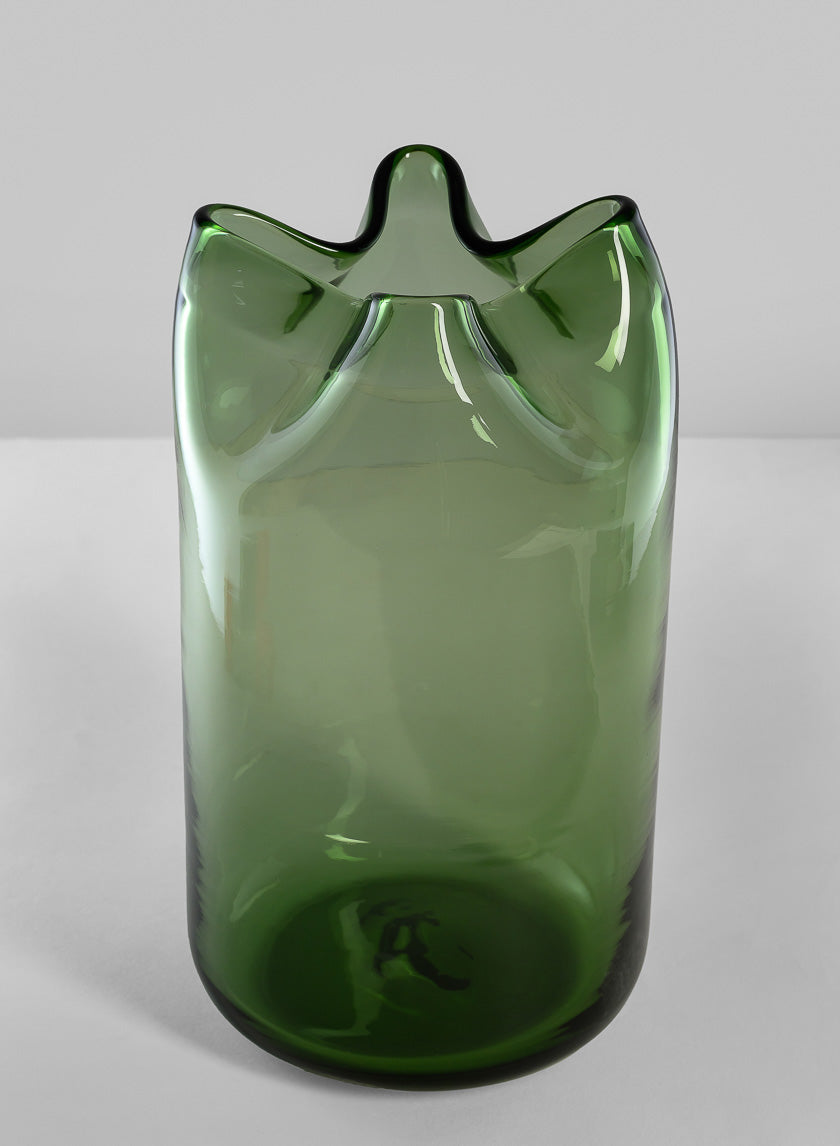 Green Boyton Art Deco Glass Vase Decor Jamaligarden