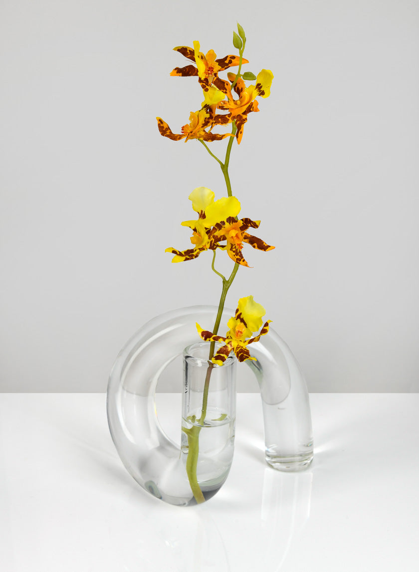 4.5in Tall Serpent Bud Glass Vase Decor Jamaligarden
