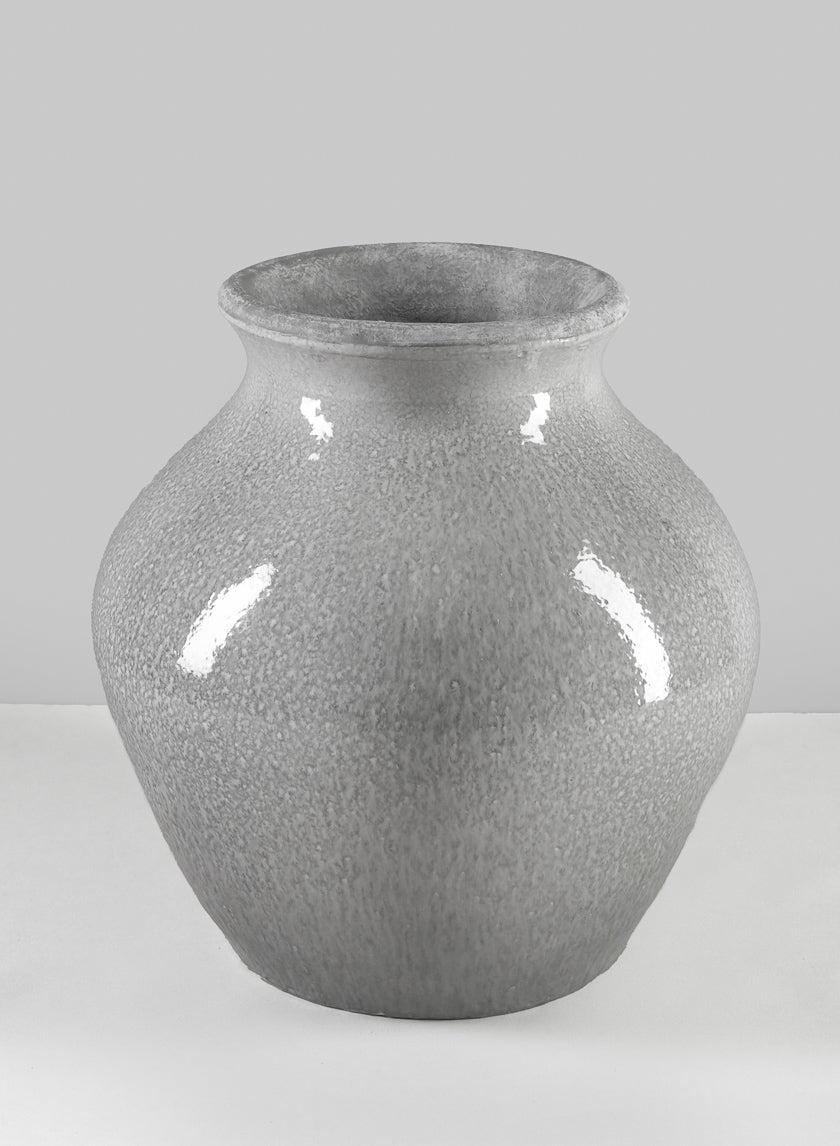 10.5in Tall Trino Speckled Gray Vase Decor Jamaligarden