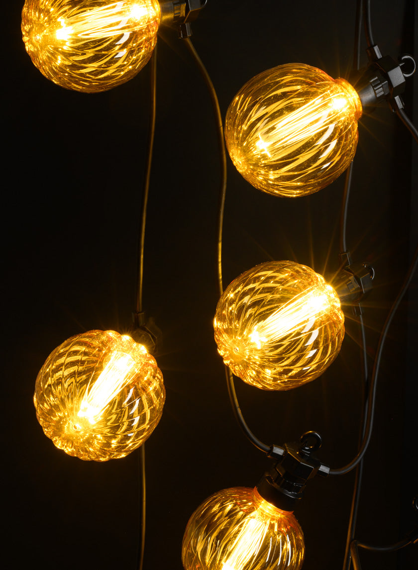 20ft Long Light Patio & Garden Indoor Outdoor Amber Accent Light String Decor Jamaligarden