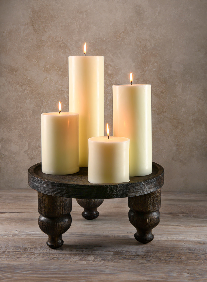 4in Wide Ivory Pillar Candle Decor Jamaligarden