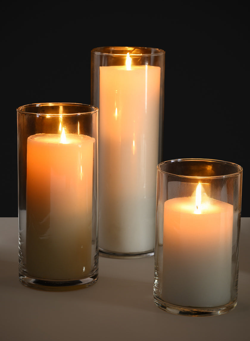 3.5in x 8in Best Value Glass Cylinder Decor Jamaligarden