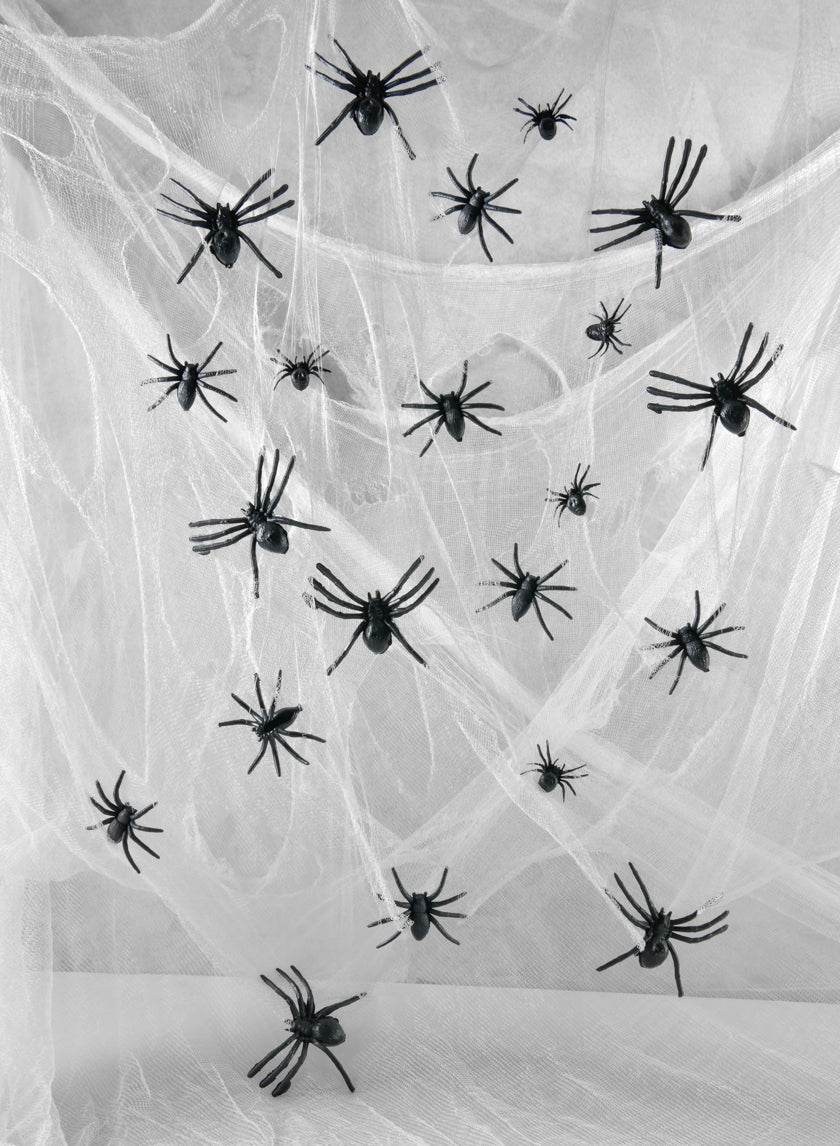 6ft Wicked Web With Small Spiders Decor Jamaligarden