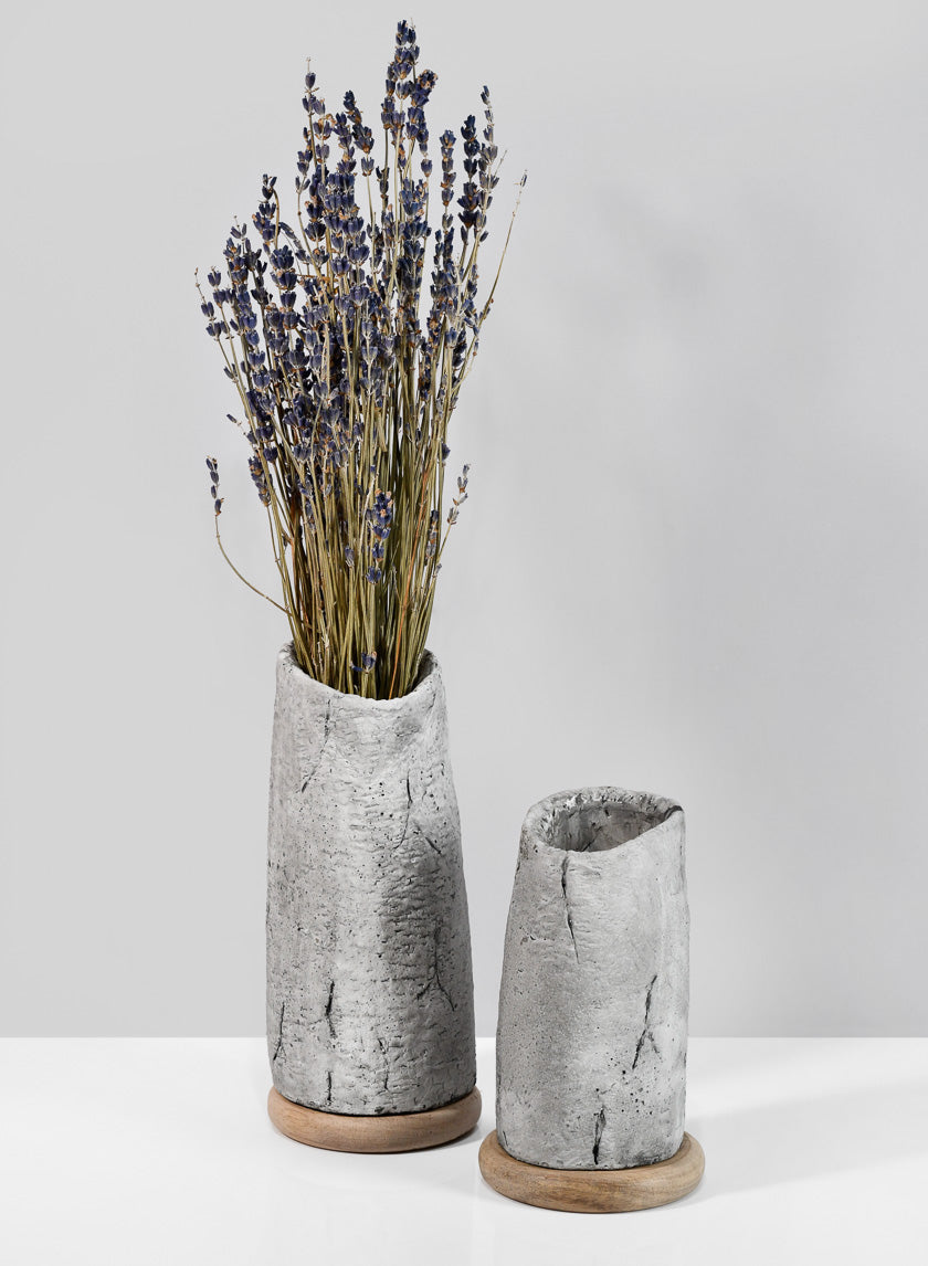 6in Tall Lava Cement Vase Decor Jamaligarden