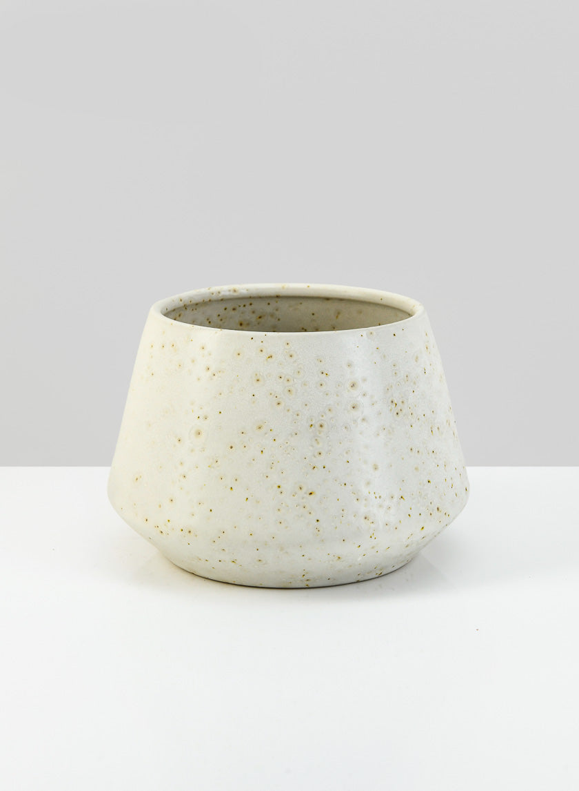 3.75in Tall Krater Rust White Pot Decor Jamaligarden