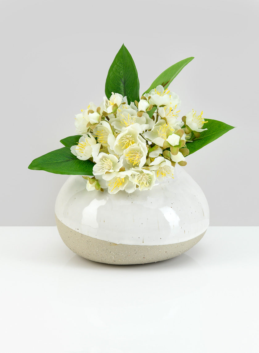 6in Wide Akazu Earth Bowl Vase Decor Jamaligarden