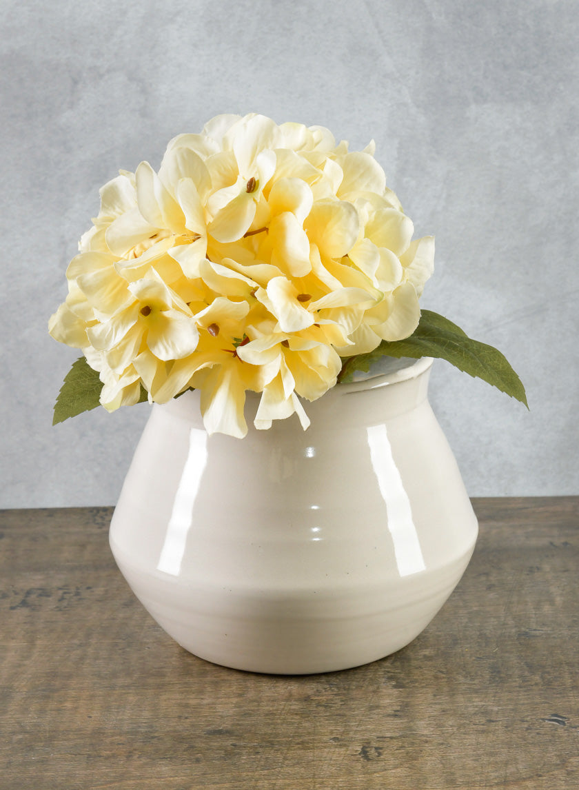 7in Wide Kasama White Artisan Bowl Decor Jamaligarden