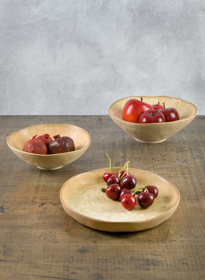 8.5in Wide Satsuma Artisan Plate Decor Jamaligarden
