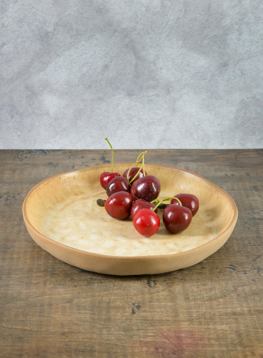 8.5in Wide Satsuma Artisan Plate Decor Jamaligarden