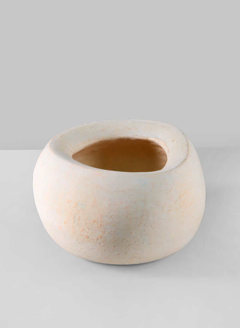 6in Wide Kasbah Natural Earth Tone Cement Bowl Decor Jamaligarden