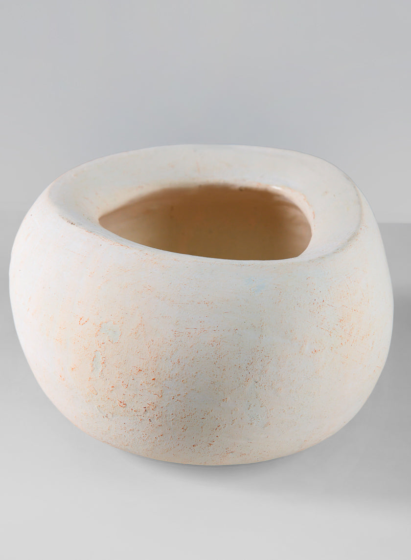 6in Wide Kasbah Natural Earth Tone Cement Bowl Decor Jamaligarden