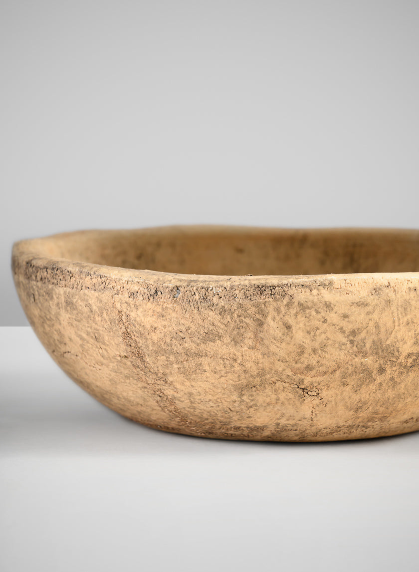 7in Wide Leiria Antique Earth Tone Stoneware Bowl Decor Jamaligarden