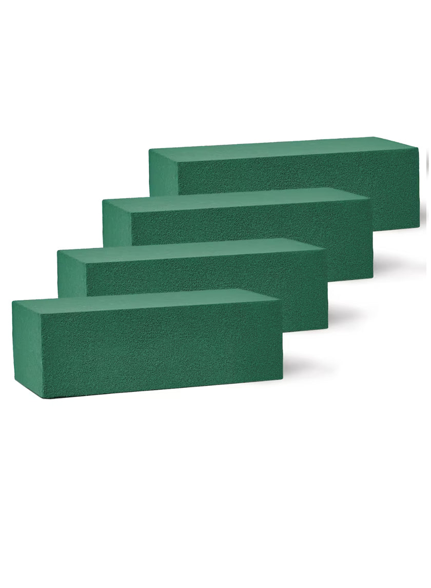 FloraCraft 4ct Green Floral Artesia WetFoM Brick Decor Jamaligarden