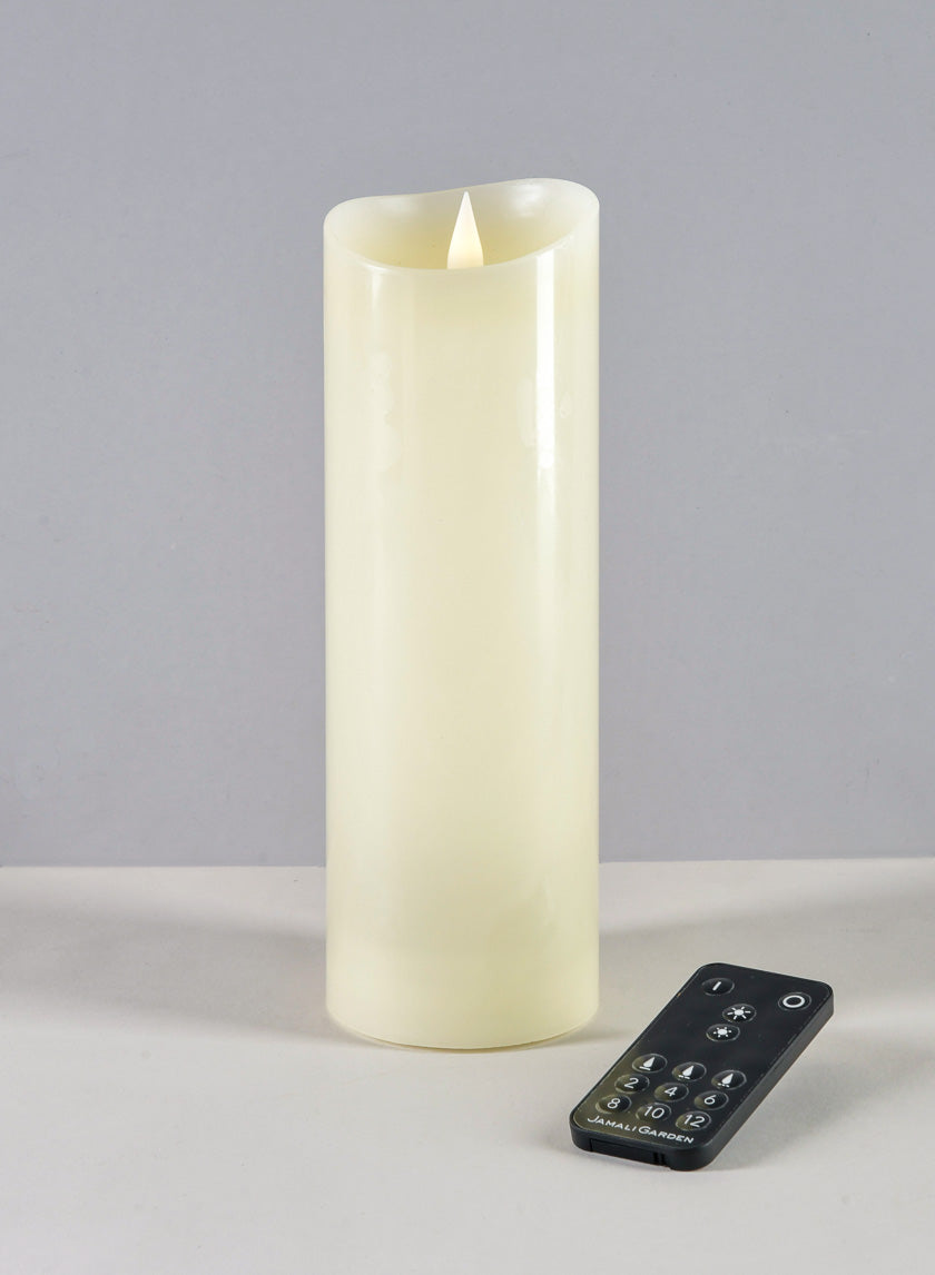 3D Flame Flameless Candle with a Remote Control Decor Jamaligarden 9in Tall x 3in Wide EACH