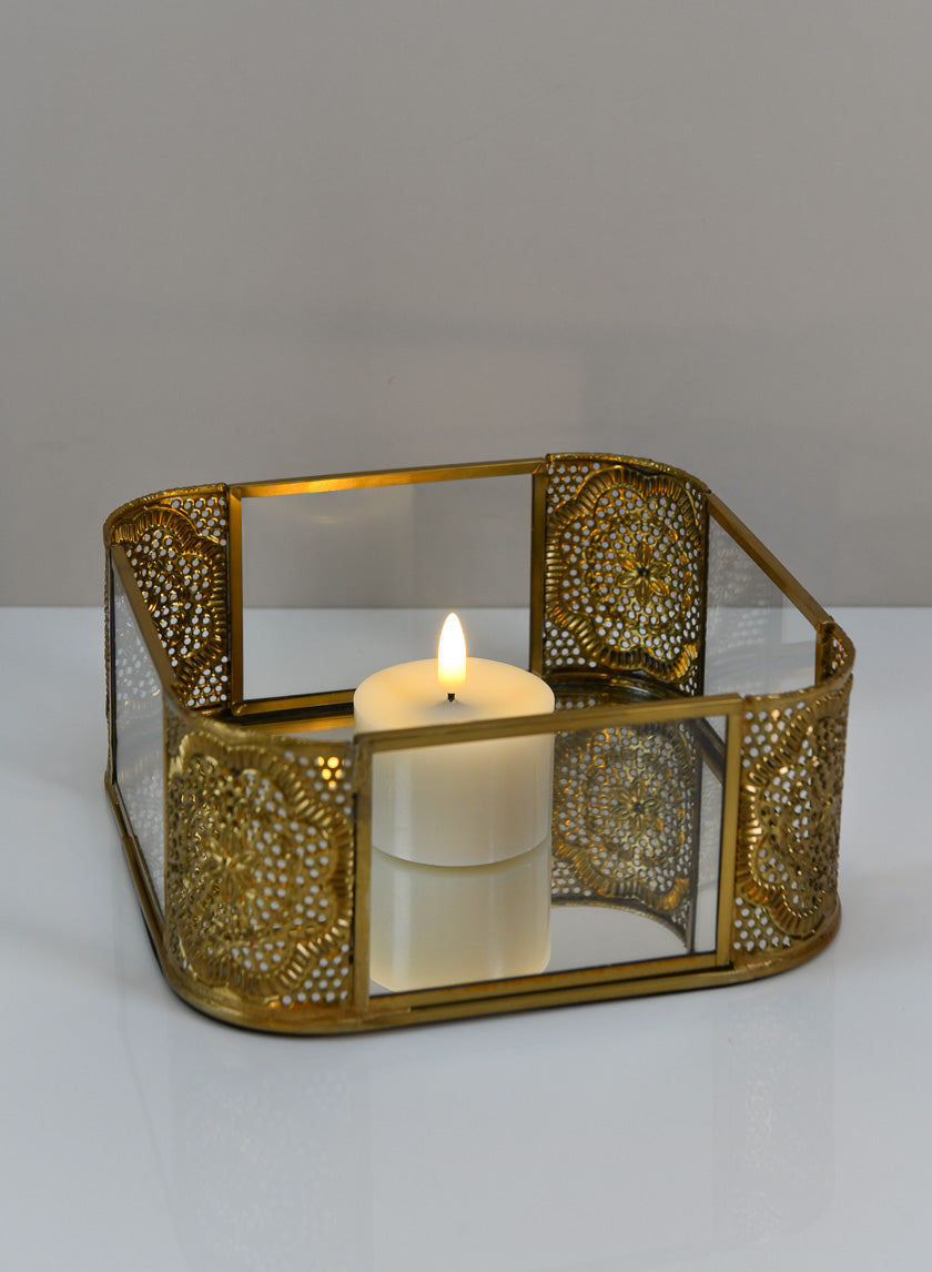 7.25in Long Ming Mirror Tray Decor Jamaligarden