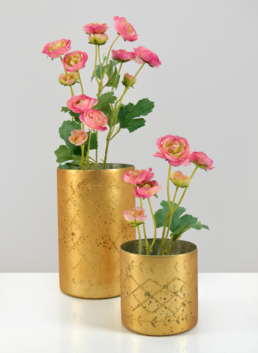 Valencia Aged Gold Mercury Glass Holder Decor Jamaligarden