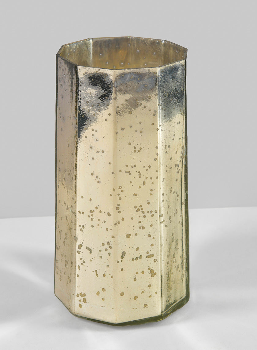 8in Tall Behram Old Silver Mercury Glass Vase Decor Jamaligarden