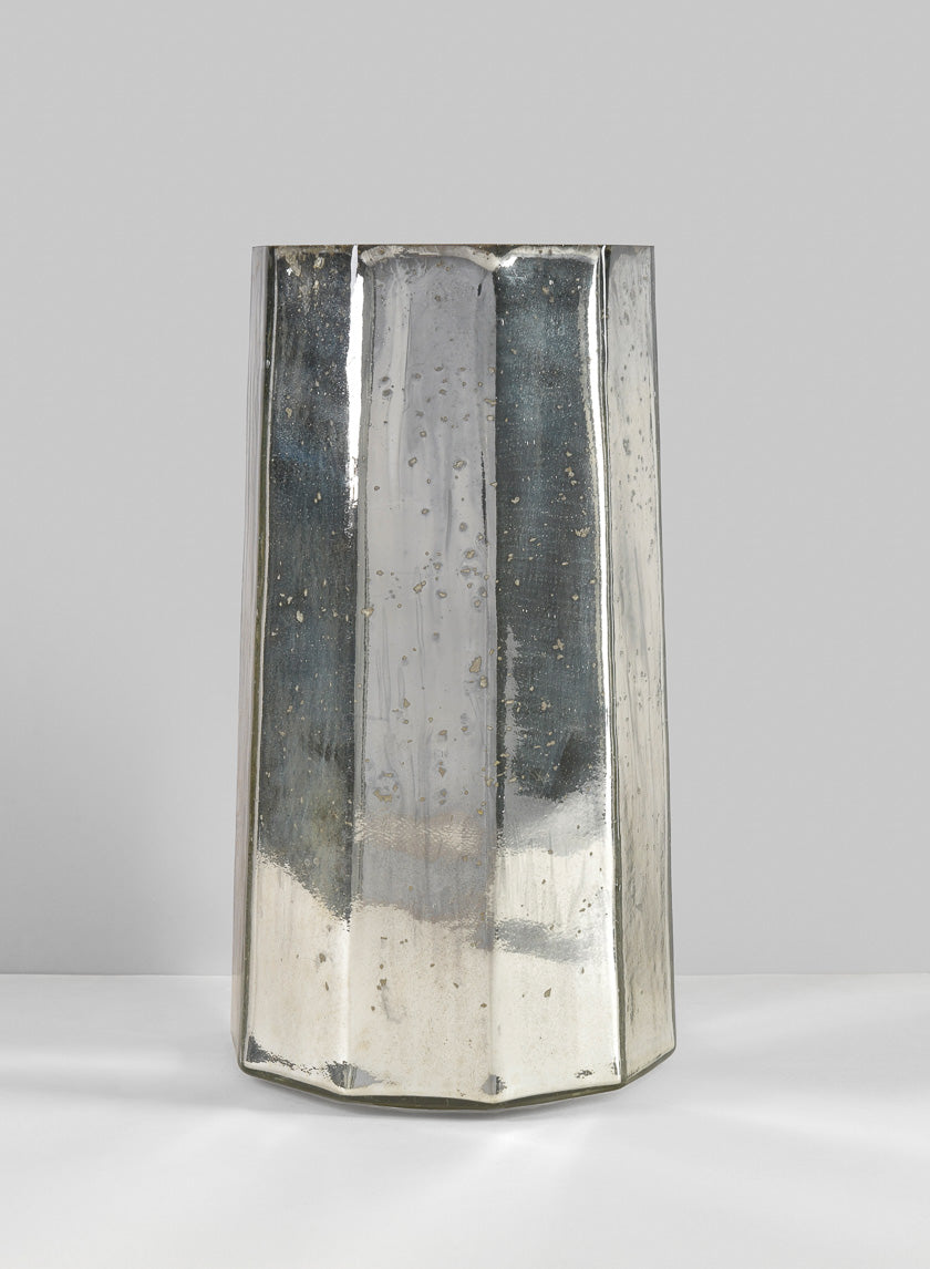 12in Tall Obelisk Deco Glass Vase Decor Jamaligarden