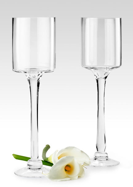Glass Pedestal Vases Decor Jamaligarden