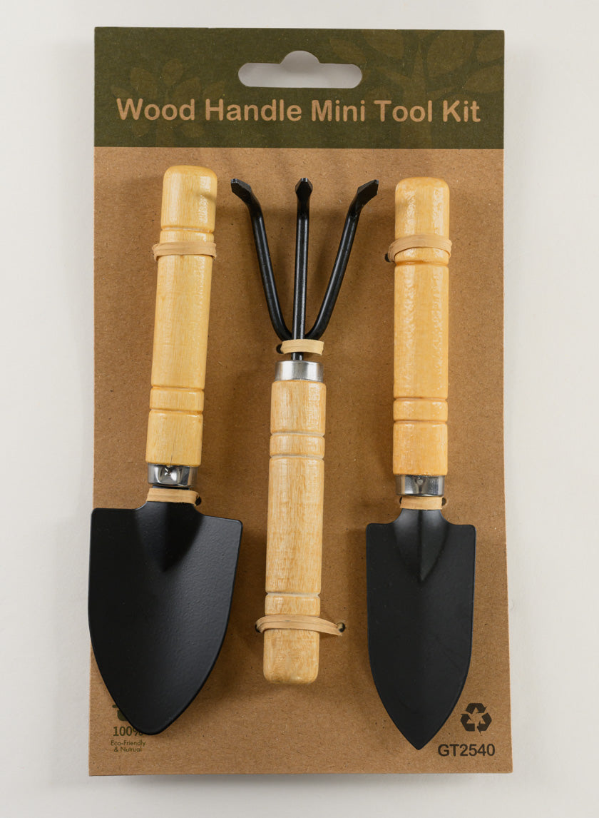 Wood Handle Mini Tool Kit Decor Jamaligarden