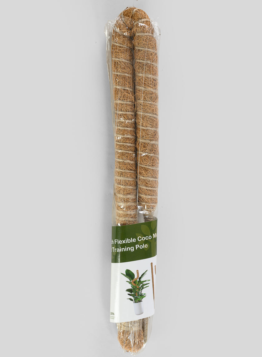 Flexible Coco Moss Plant Training Pole Decor Jamaligarden Light Brown 28in Long EACH