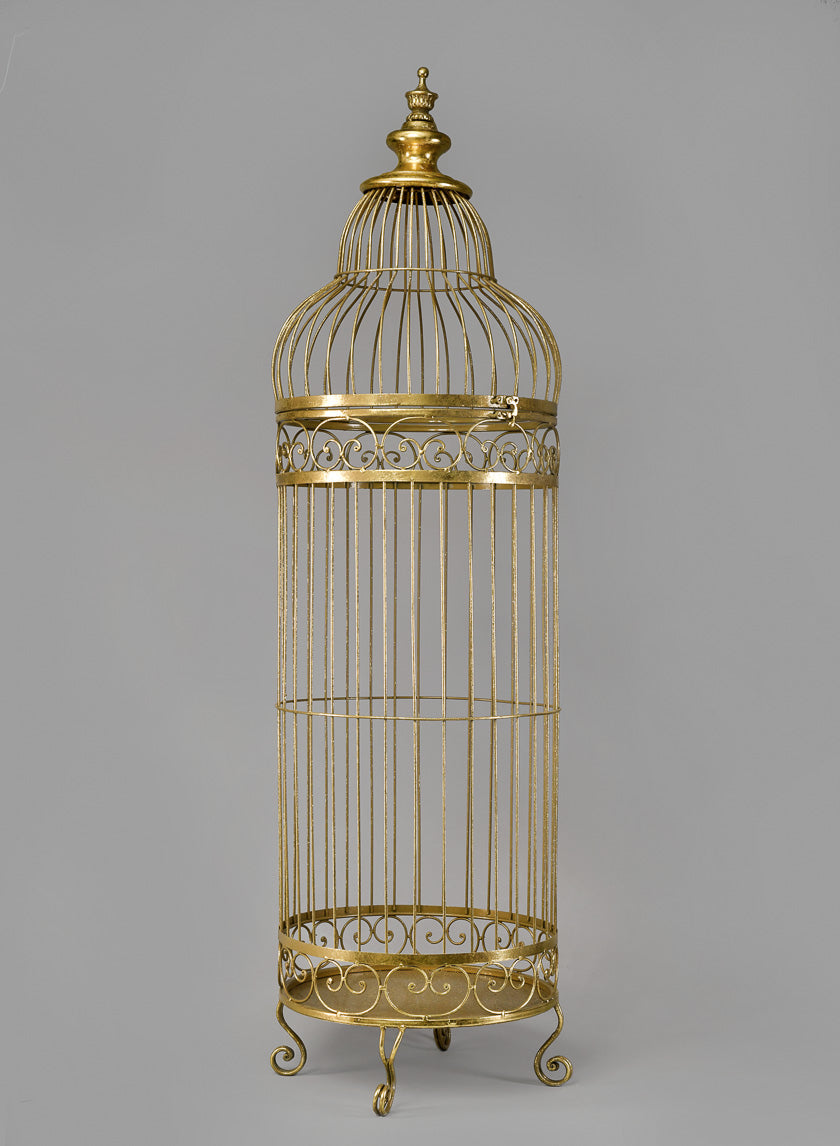 Antique Gold Iron Birdcages Decor Jamaligarden