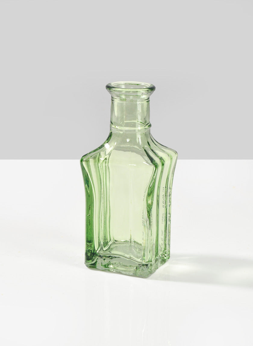 Mexican Green Glass Bud Glass Vases Decor Jamaligarden Green 4in Tall SET OF 6