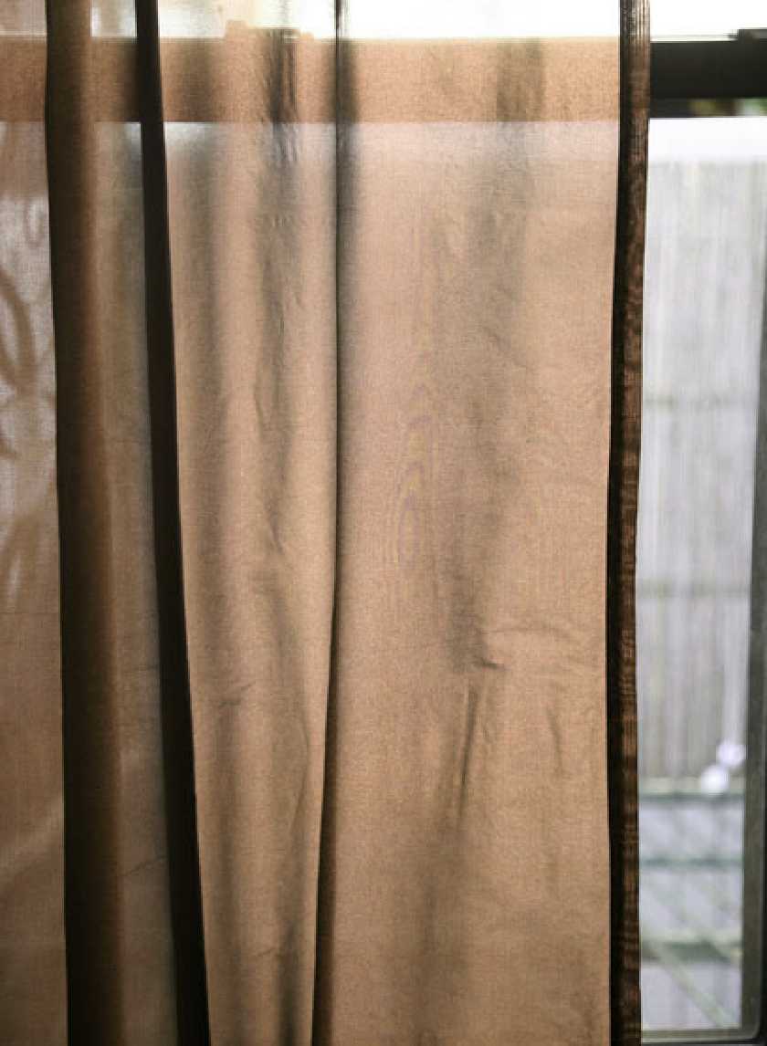 90 &amp; 102in Grey Organza Curtain Panel Decor Jamaligarden