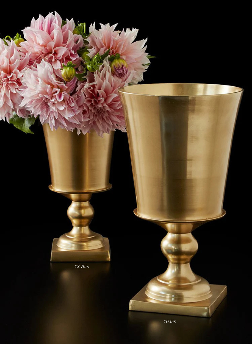 Gold Pedestal Urns Decor Jamaligarden