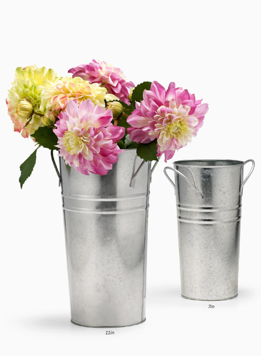 Zinc French Vases With Round Handles Decor Jamaligarden
