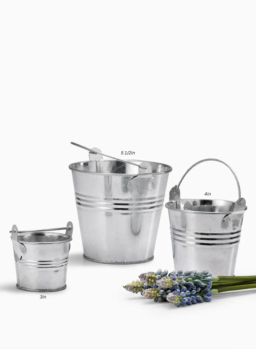 Galvanized Zinc Buckets Decor Jamaligarden