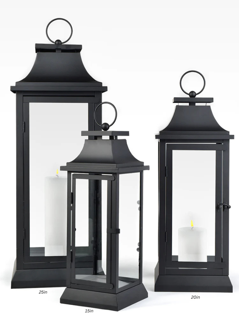 Black Hampton Lanterns Decor Jamaligarden