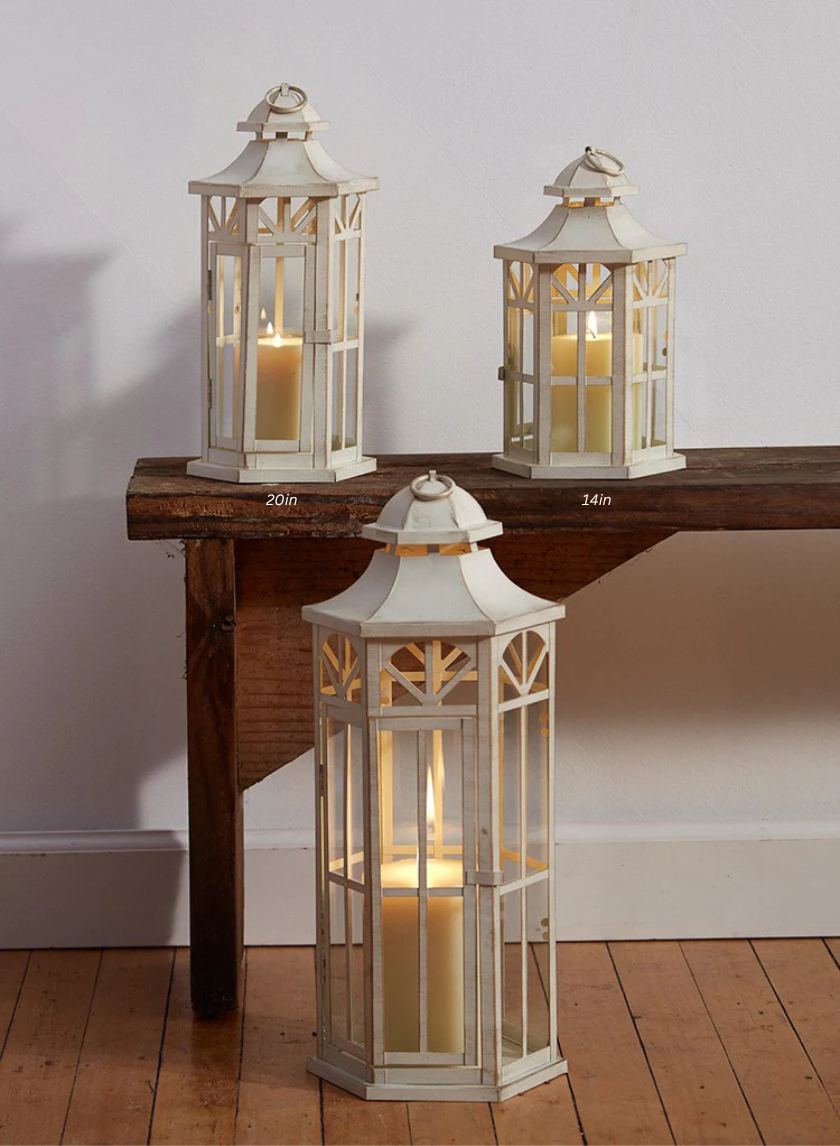 Antique White Lanterns Decor Jamaligarden