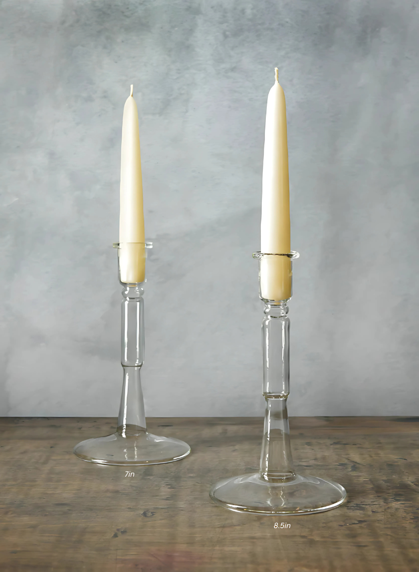Lumier Glass Taper Holder Decor Jamaligarden