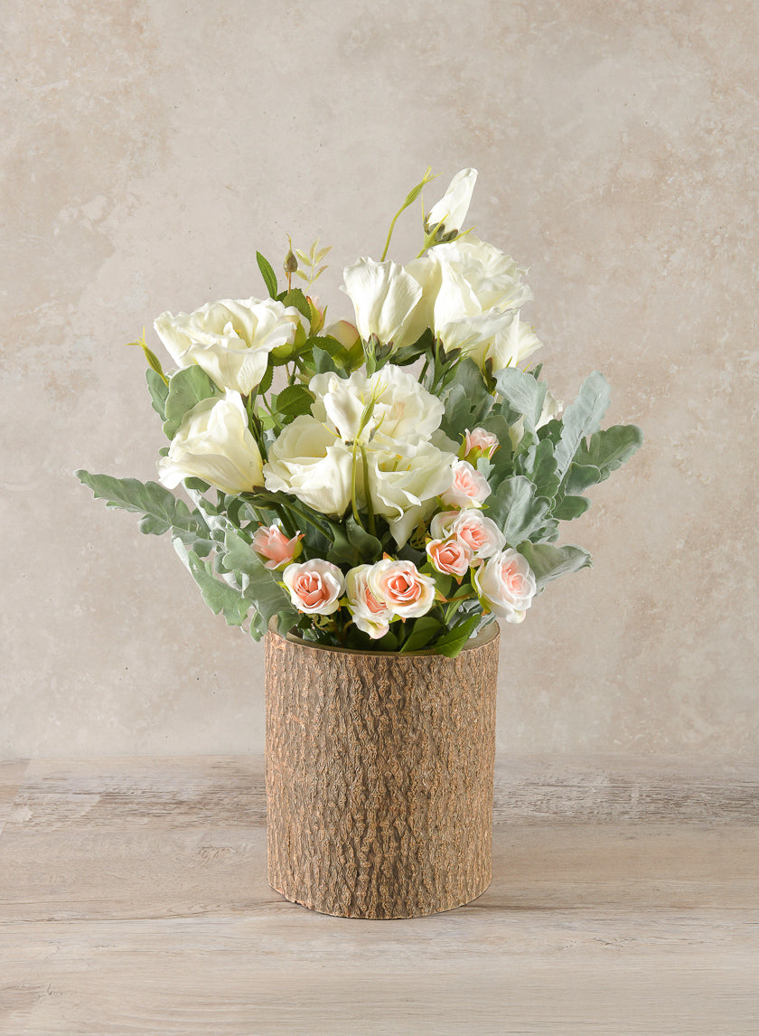 Forest Log Wood Vase Decor Jamaligarden