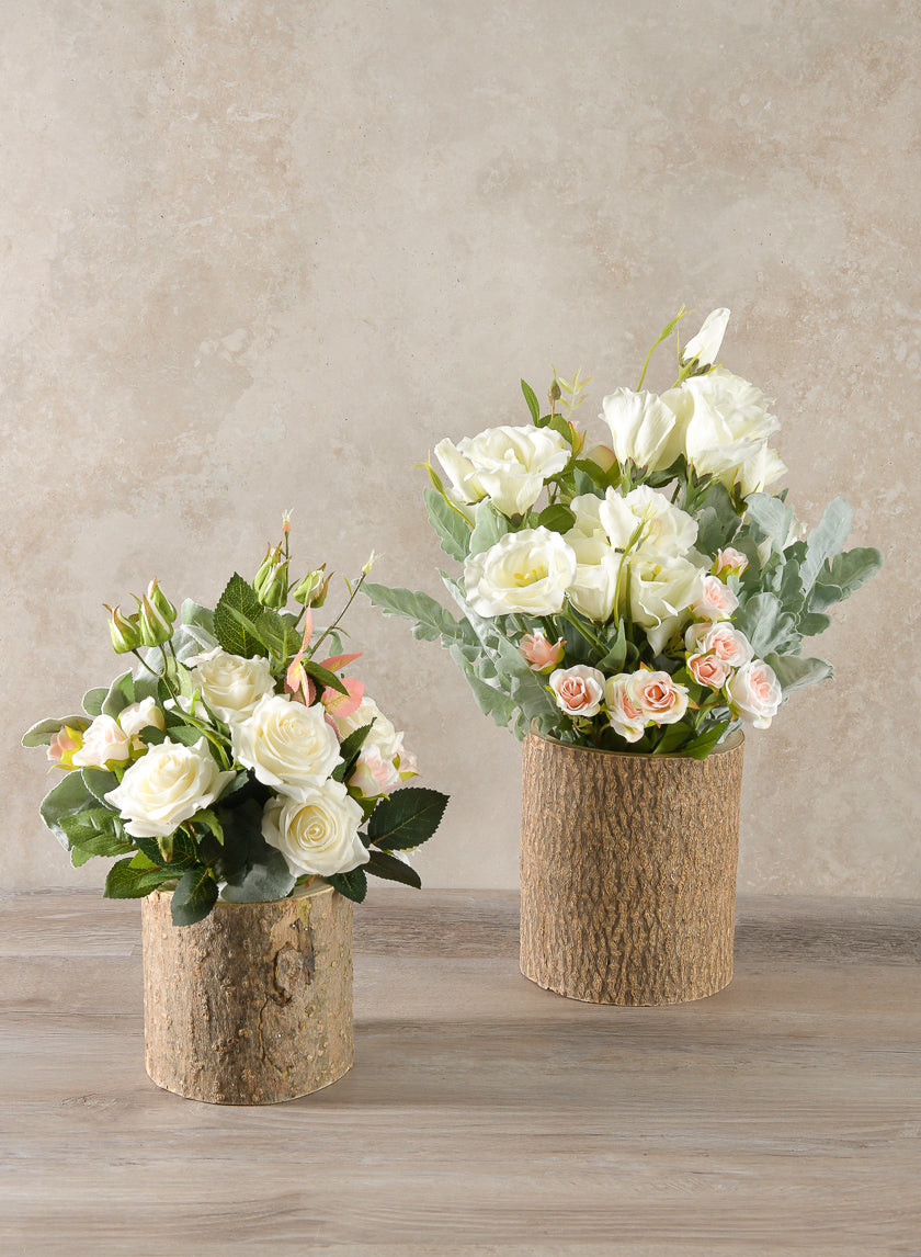 Forest Log Wood Vase Decor Jamaligarden