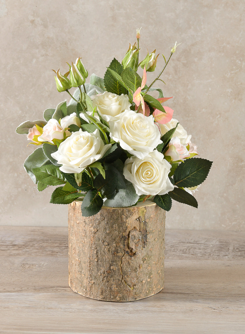Forest Log Wood Vase Decor Jamaligarden