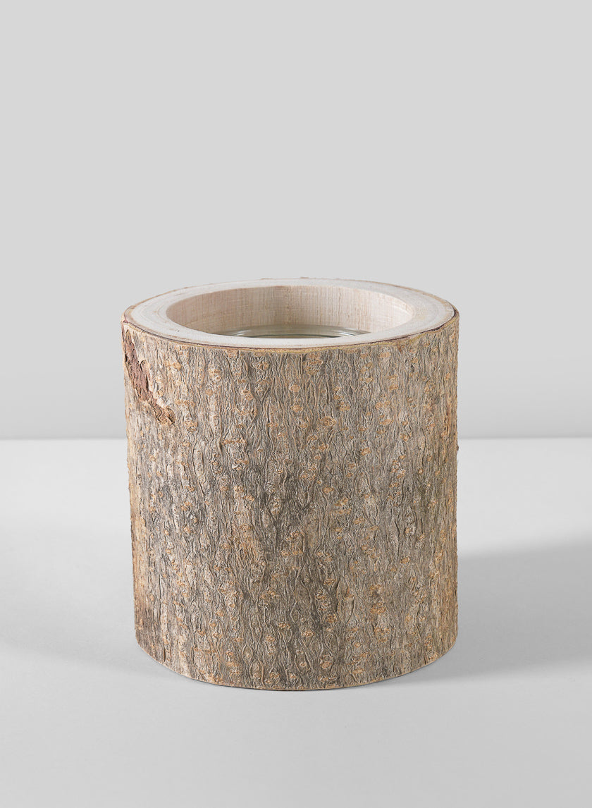 Forest Log Wood Vase Decor Jamaligarden