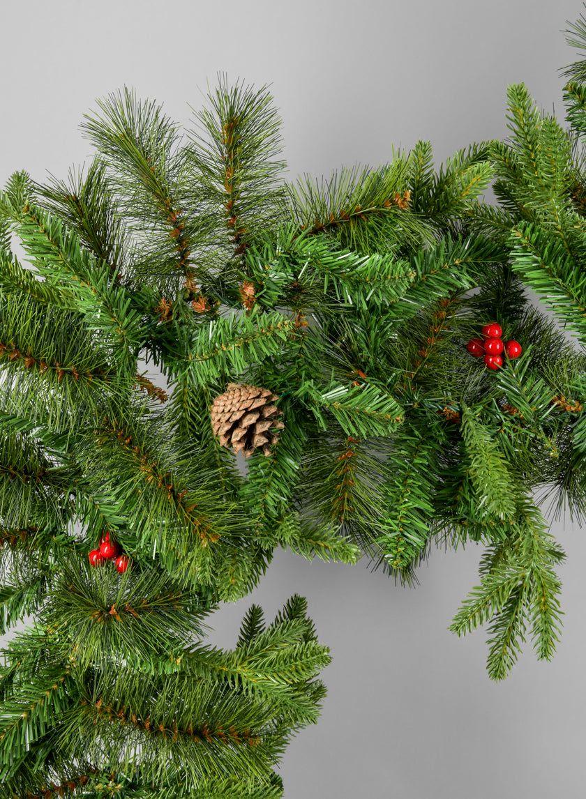 72in Long Northern Pine Garland with Pinecones Decor Jamaligarden