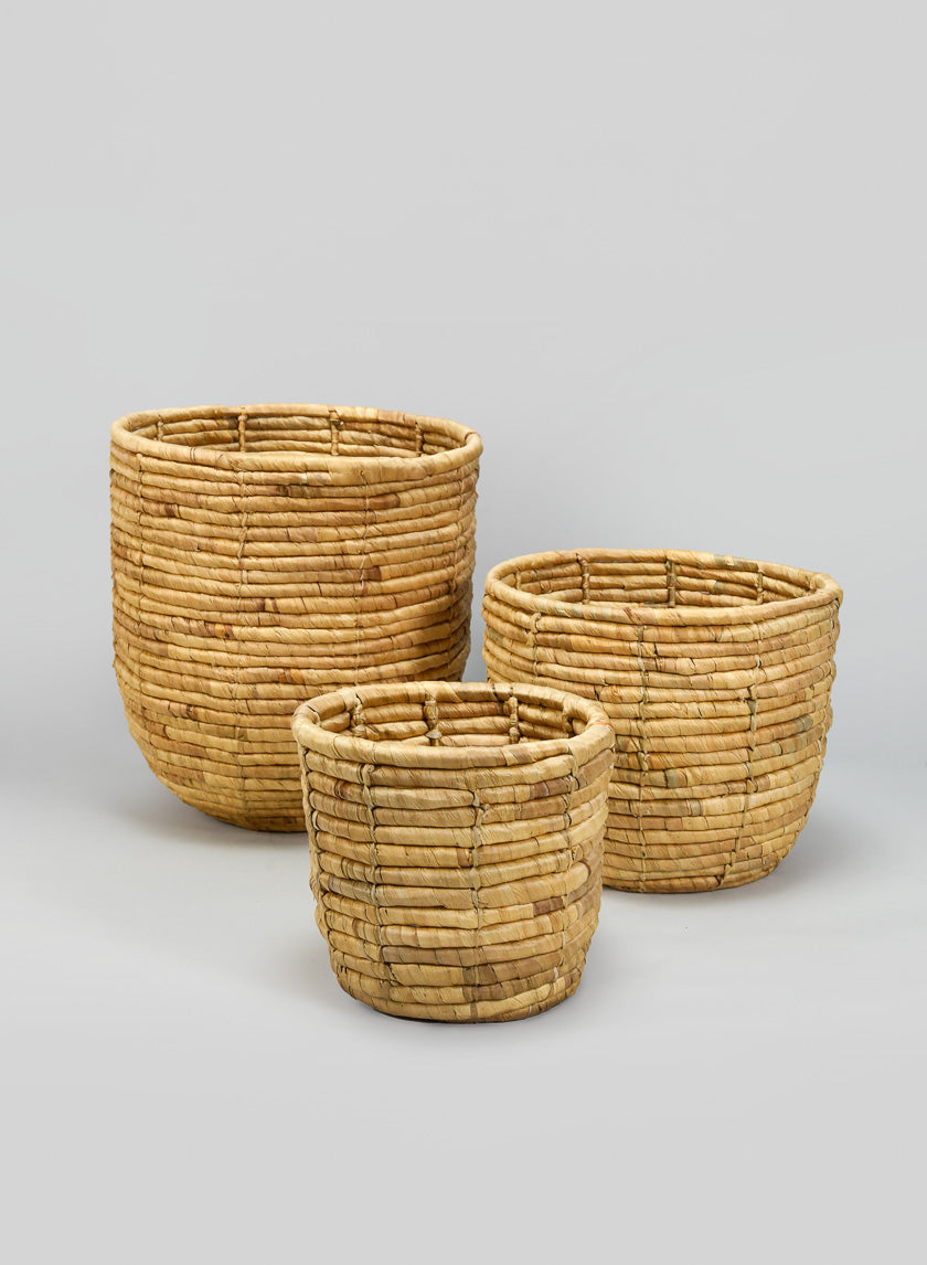 7.25in Tall Haiphong Water Hyacinth Cachepot, Small Decor Jamaligarden