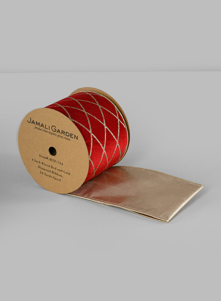 Wired Ribbon, 10 yards Spool Decor Jamaligarden