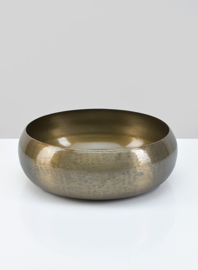 8.5in Wide Bursa Iron Bowl Decor Jamaligarden