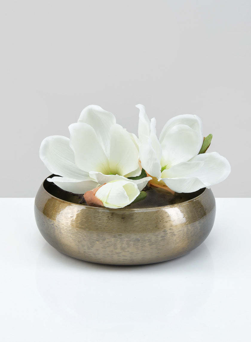 8.5in Wide Bursa Iron Bowl Decor Jamaligarden