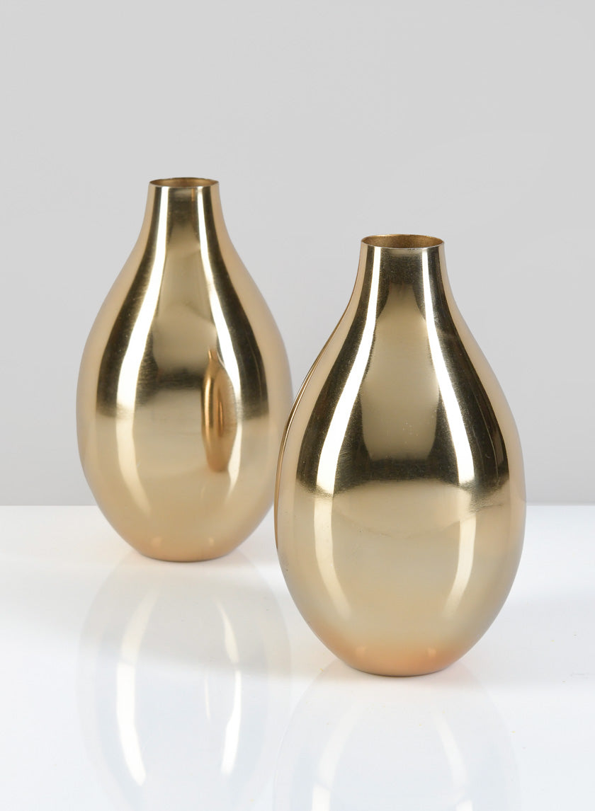 6in Tall Cordoba Gold Vase Decor Jamaligarden