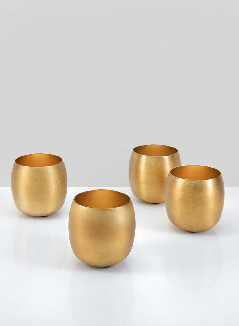3.5in Wide Shanti Mini Gold Bowls Decor Jamaligarden