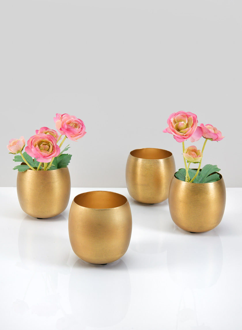 3.5in Wide Shanti Mini Gold Bowls Decor Jamaligarden